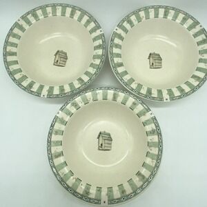 Pfaltzgraff Naturewood Deep Rimmed Soup Cereal Bowls 7 1/4"  Set Of 3